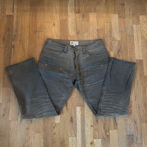 Red Clouds Collective - GN.01 WAXED CANVAS FITTED WORK PANT - HAVANA